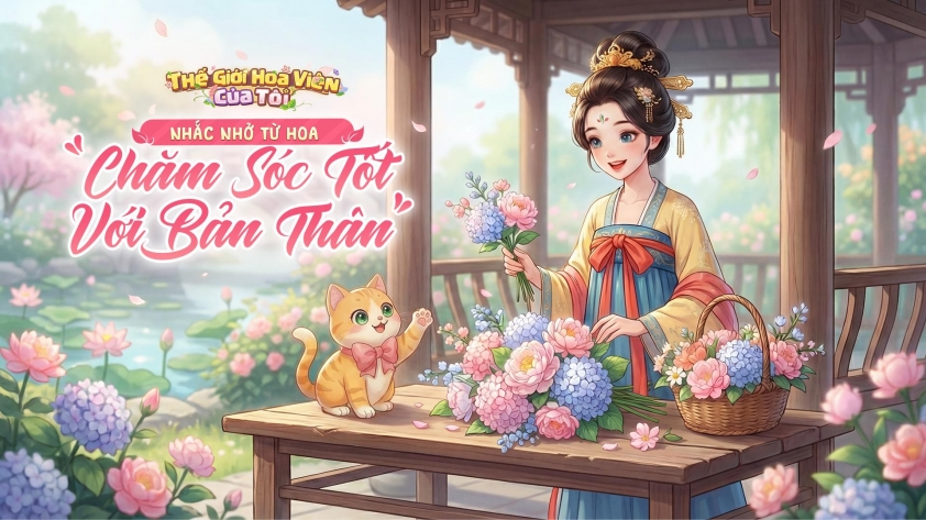 Hình ảnh trong tựa game Thế Giới Hoa Viên Của Tôi