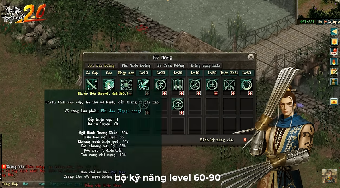 Bộ kỹ năng môn phái Đường Môn