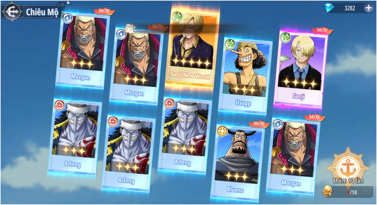 Hình ảnh các nhân vật trong game Siêu Hải Tặc