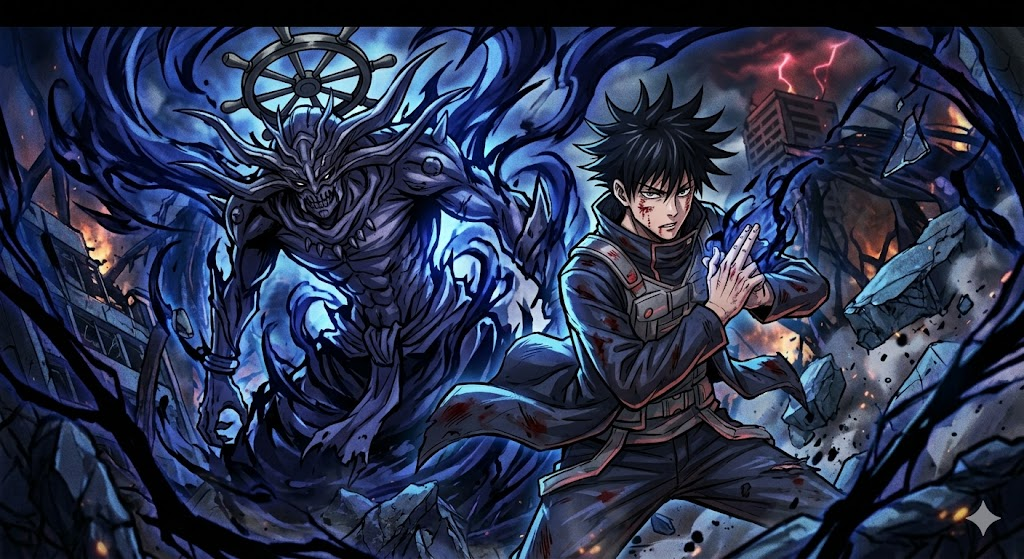 Megumi Fushiguro và Bát Chỉ Kiếm Dạ Hư Tượng