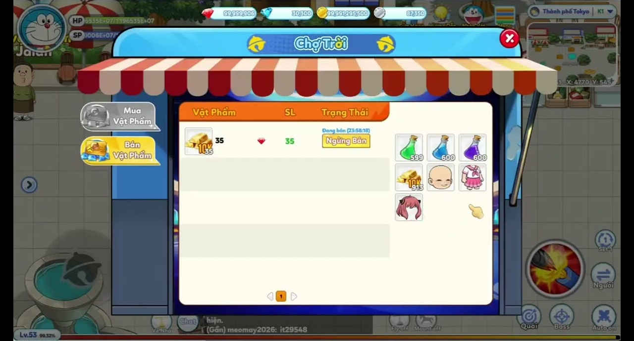Hình ảnh trong tựa game Mèo Máy Siêu Quậy