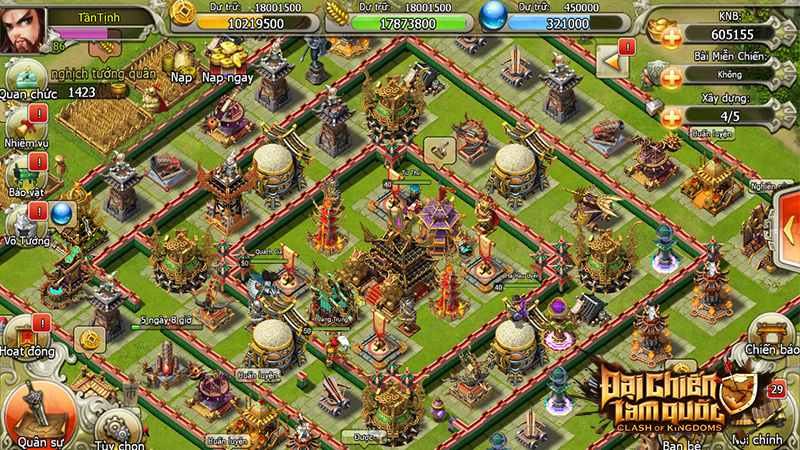 Hình ảnh trong tựa game Đại Chiến Tam Quốc