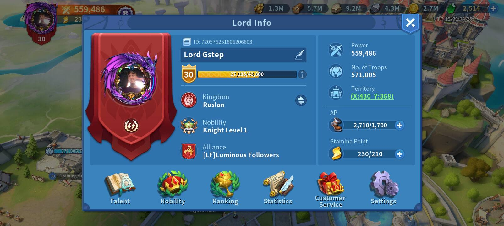 Hình ảnh trong tựa game Infinity Kingdom (IK)
