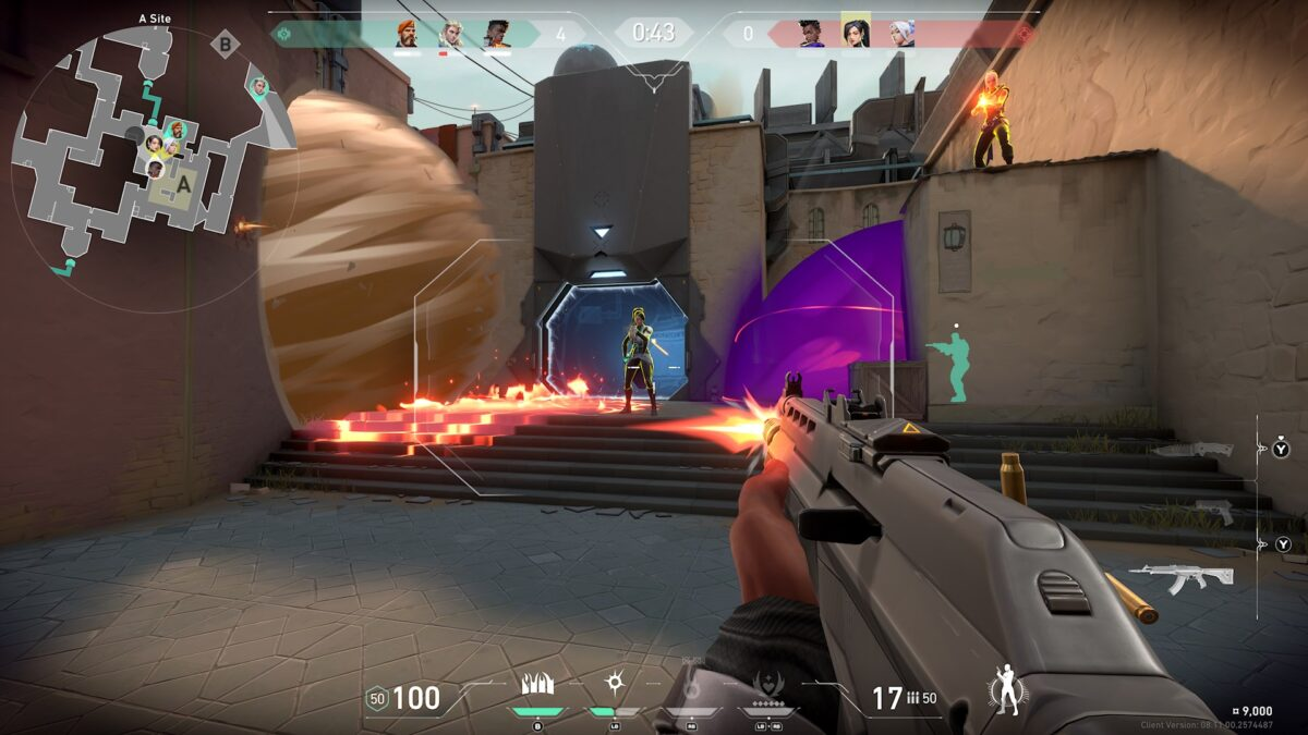Hình ảnh chiến đấu trong game Valorant