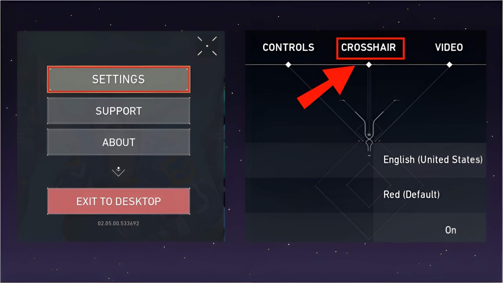 Vào phần Settings trong Valorant. Chọn vào mục Crosshair