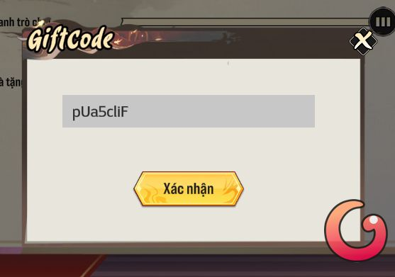 Nhập mã code Dấu Ấn Diệt Quỷ vào ô trống và nhấn Xác nhận