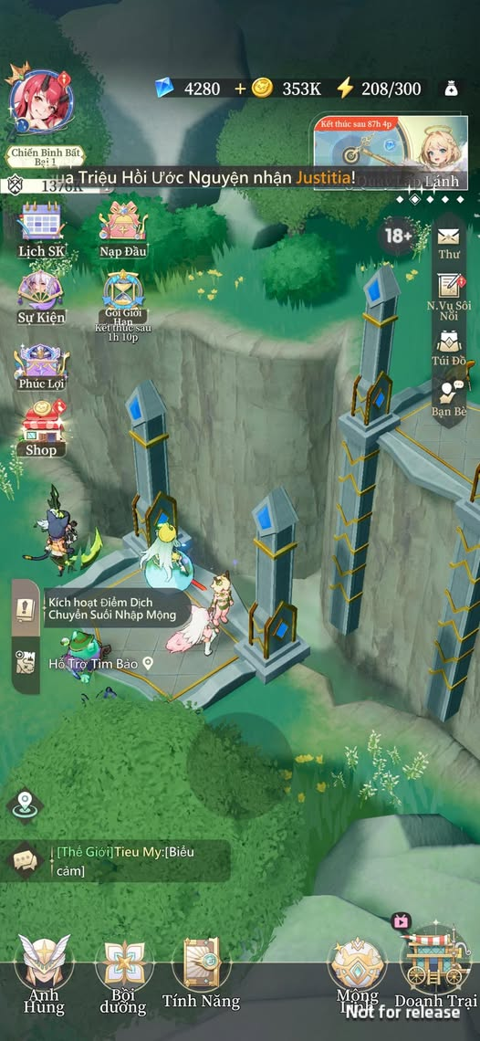Hình ảnh giao diện trong tựa game Đạo Mộng Anh Hùng 2: Ảo Mộng