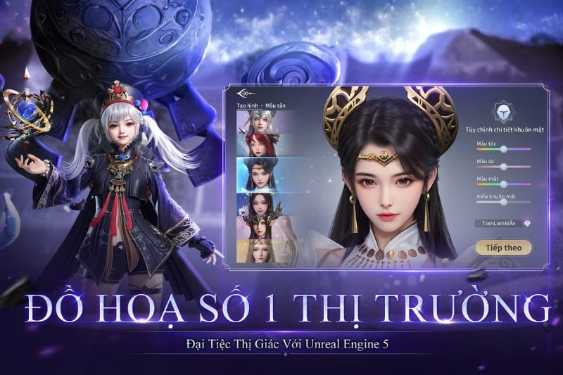 Hình ảnh quảng cáo trong tựa game Thần Tích 3D Mobile