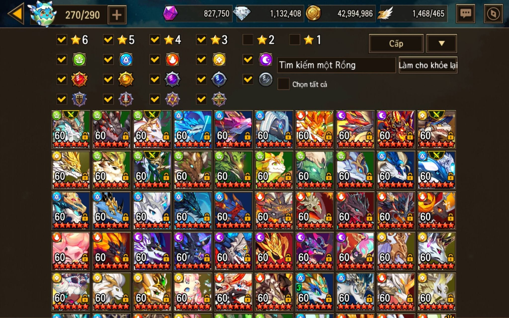 Hình ảnh các nhân vật trong game Dragon Village M